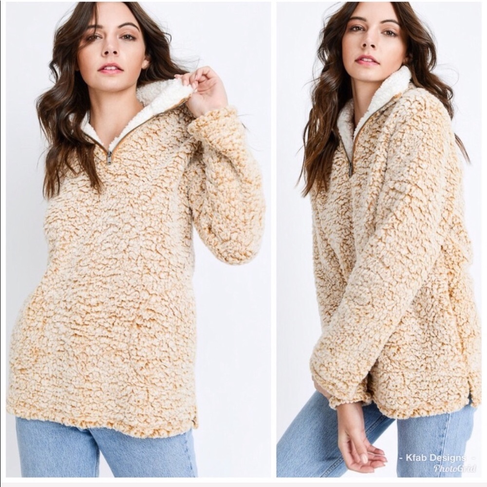 β€οΈSUPER SALE! Zip Up Fuzzy Sherpa Sweatshirt! - Picture 1 of 7